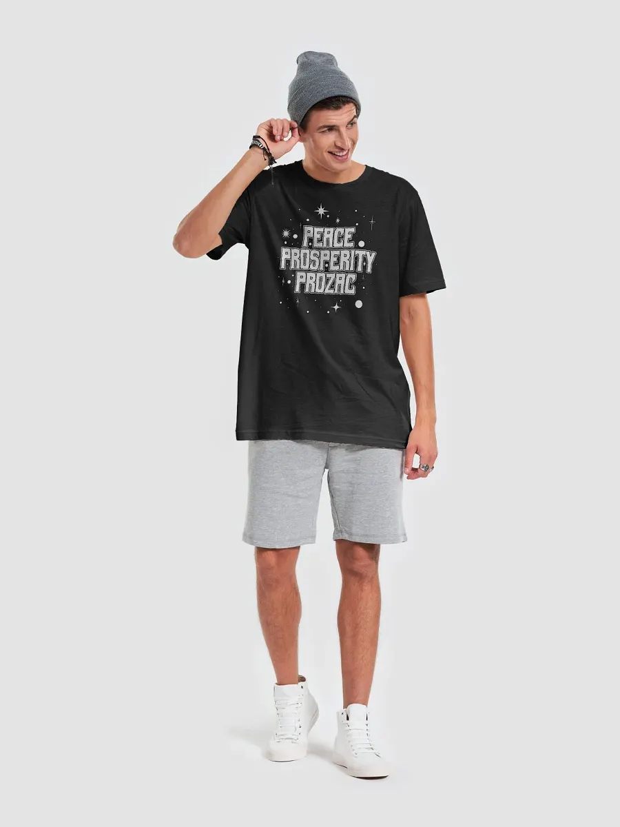 Peace, Prosperity, Prozac: A Sparkly Parody Tee product image (6)