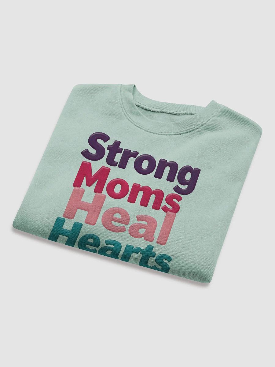 Strong Moms Heal Hearts Crop Sweatshirt product image (22)