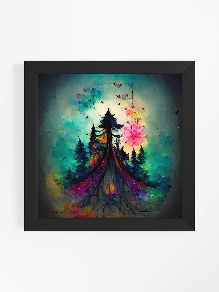 Mystic Black Matte Art Print product image (4)