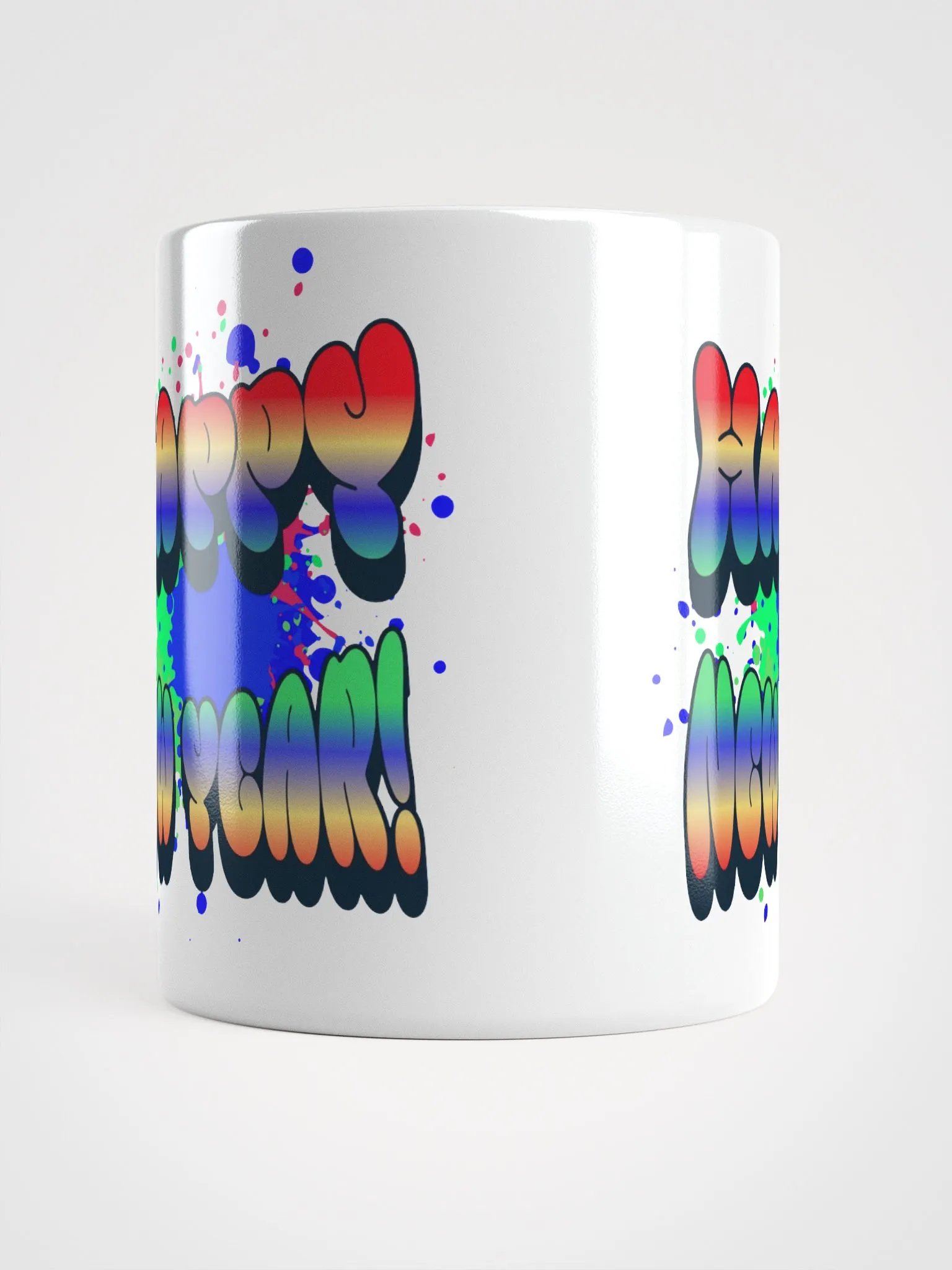 Happy New Years - Colorful Graffiti Design White Mug product image (12)