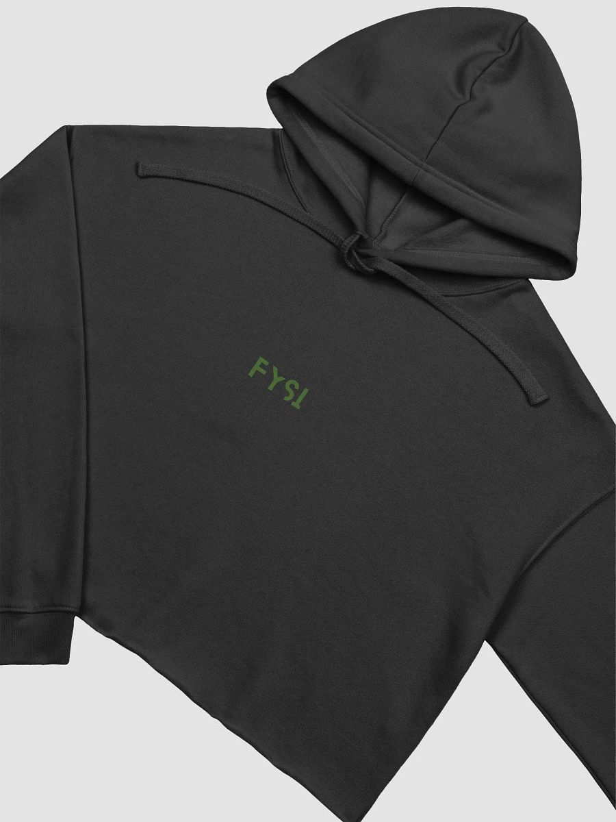 Womens graphic logo fleece Crop Hoodie product image (3)