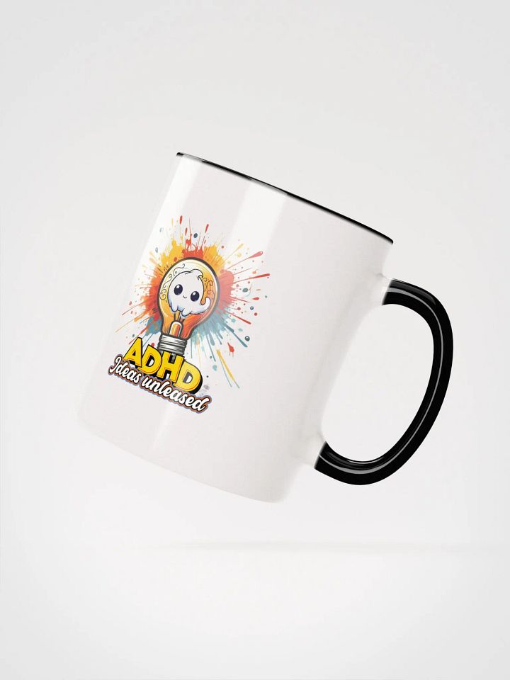 ADHD Ideas Unleashed Ceramic Mug with Color Inside product image (19)