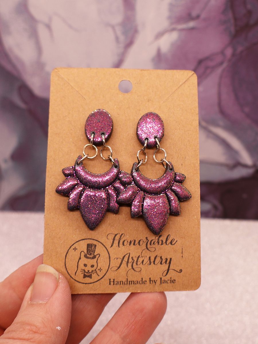 Dangling Fan Earrings product image (5)
