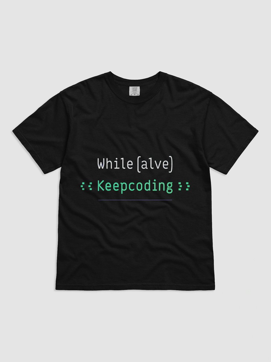While Alive Keep Coding Programmer Tee product image (2)