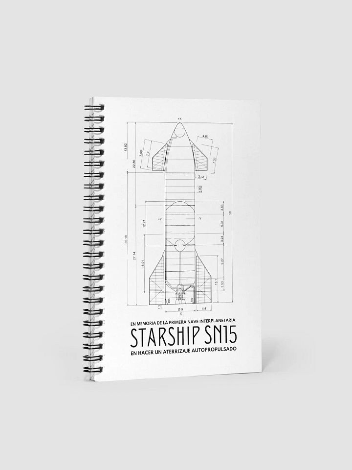 Libreta Starship SN15 Control de Misión product image (1)
