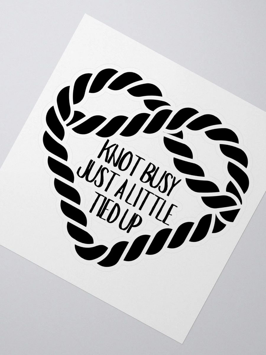 Knot Busy Vinyl Sticker product image (2)