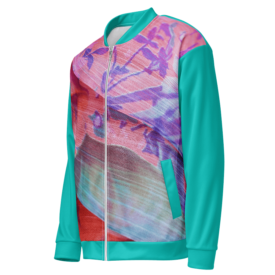 Paradise Breeze Iris Blue All-Over Print Bomber Jacket product image (3)