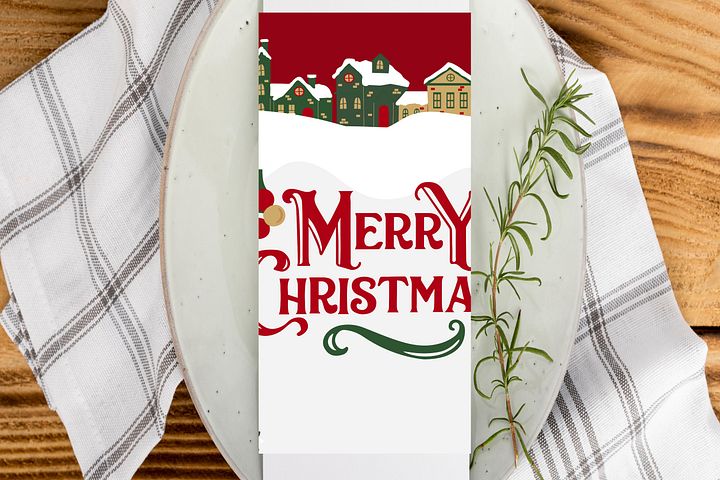 Merry Christmas Napkins, Christmas Table Decoration, Holiday decoration product image (1)