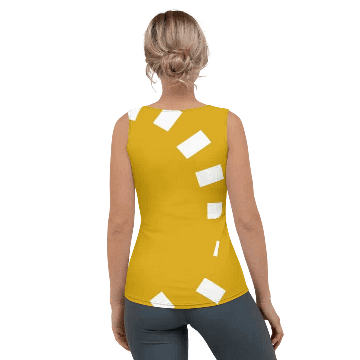 Clock Mustard Mosaic Elegance Women's Tank Top product image (2)