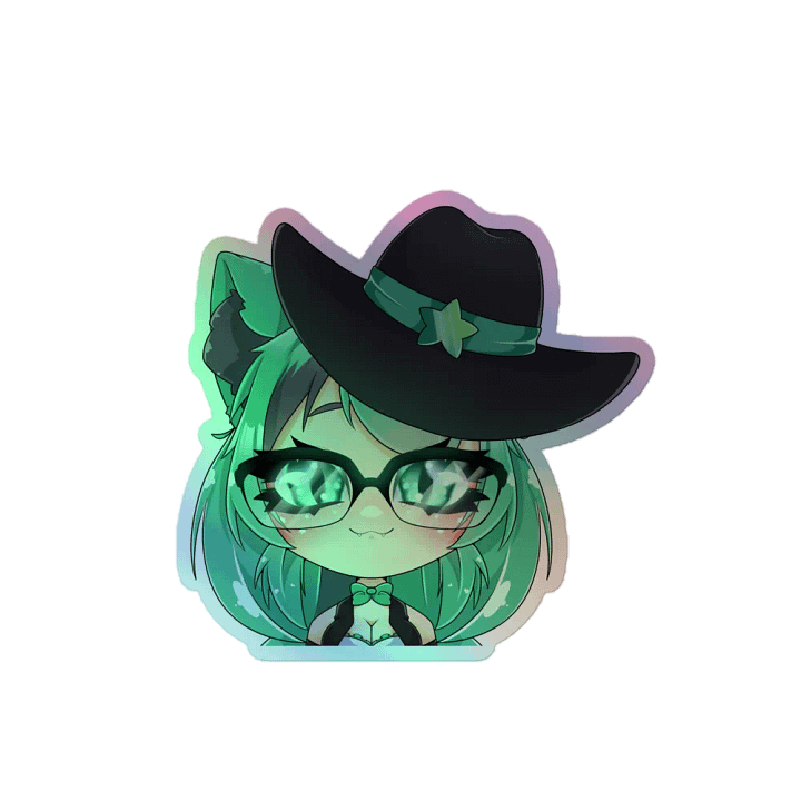 Mintzey Moon Half Chibi (Cowgirl) Holo Sticker product image (1)