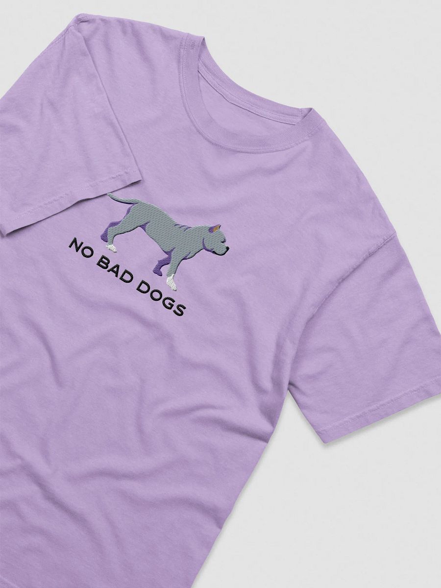 No Bad Dogs T-Shirt(Embroidered) of an American Bully(Blue) product image (35)