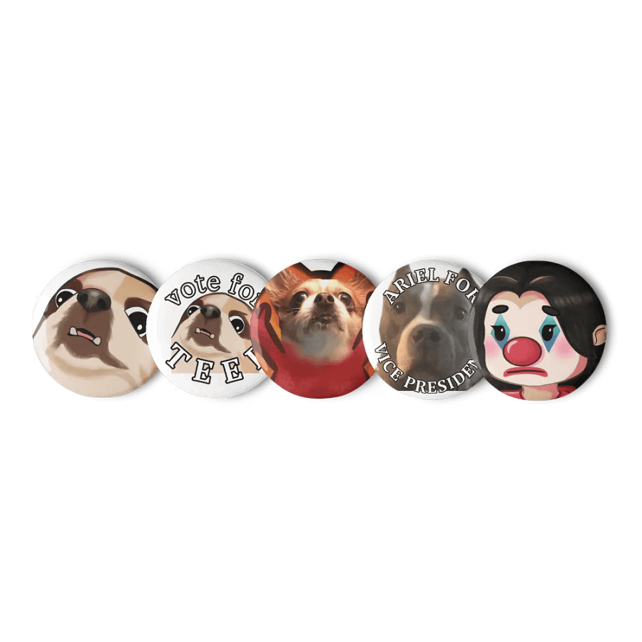Kat and Dogs Button Set product image (1)