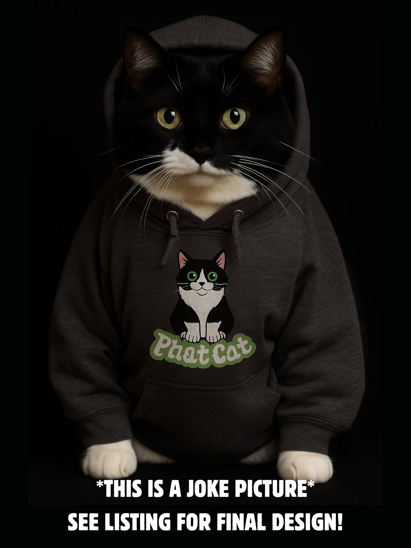 Phat Cat Hoodie (Green) product image (2)