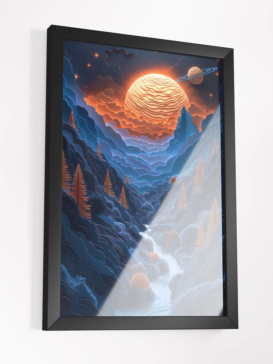 Between Peaks, Beyond Planets - Exquisite Framed Art to Upgrade Your Living Space Elegance product image (3)