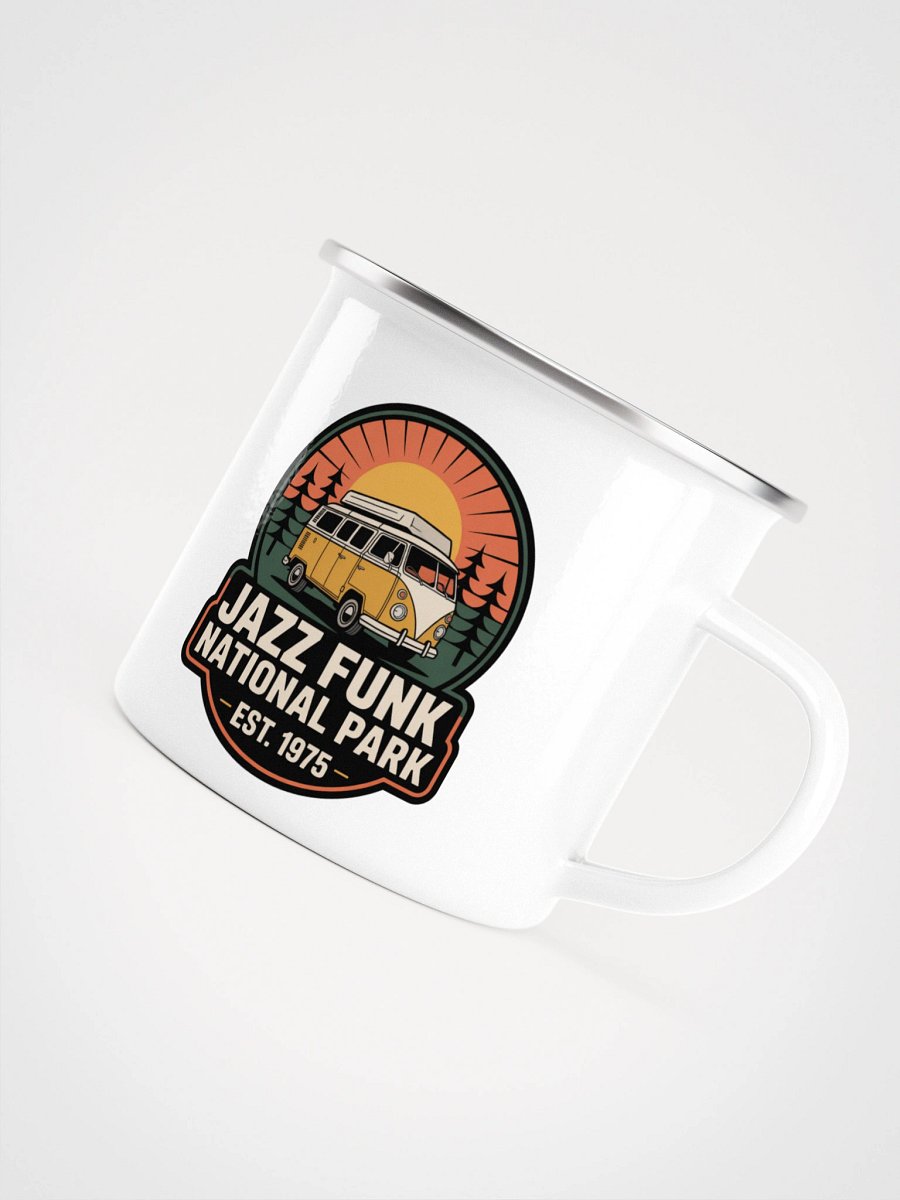 Jazz Funk National Park Mug – 70s Retro Camping Van for Coffee Lovers product image (5)