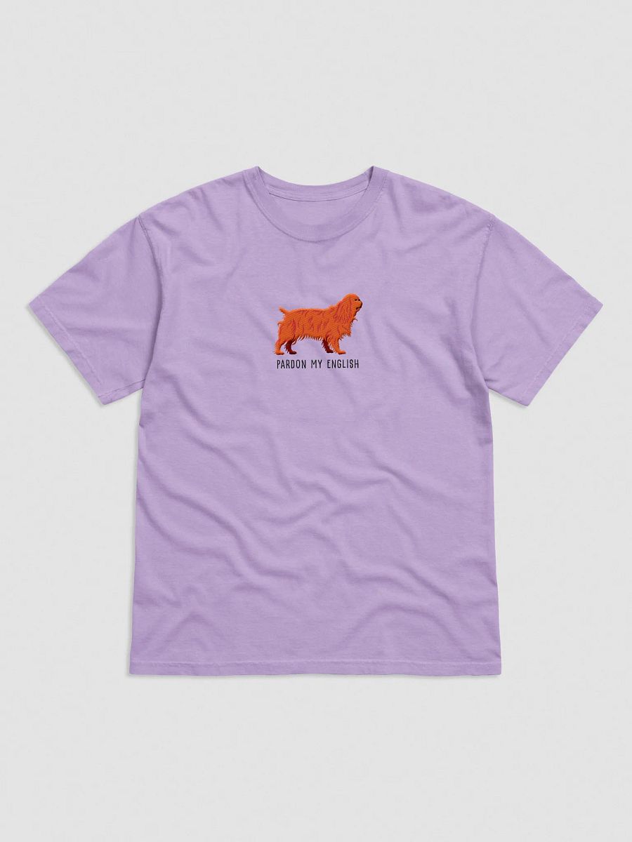 Pardon My English T-Shirt(Embroidered) of an English Toy Spaniel(Ruby) product image (33)