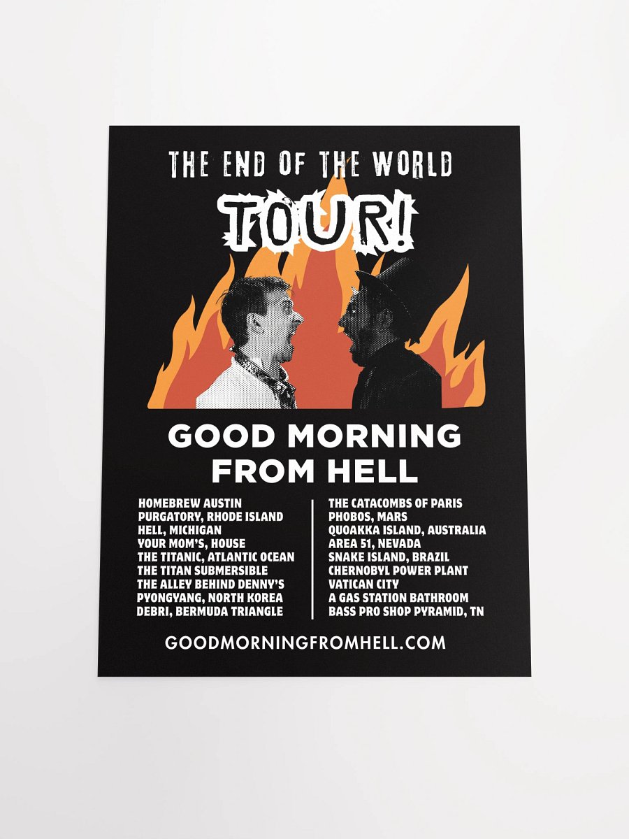 Homebrew Austin Exclusive - The End of the World Tour Poster! product image (4)