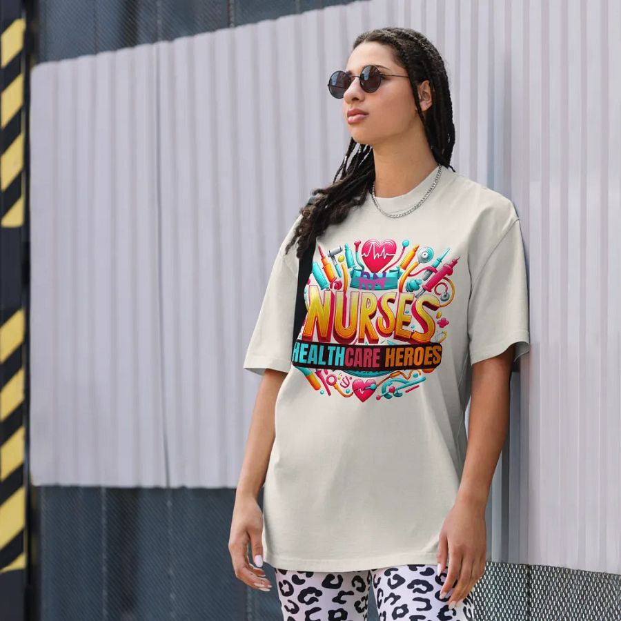 Healthcare Heroes Tribute Oversized T-Shirt product image (8)