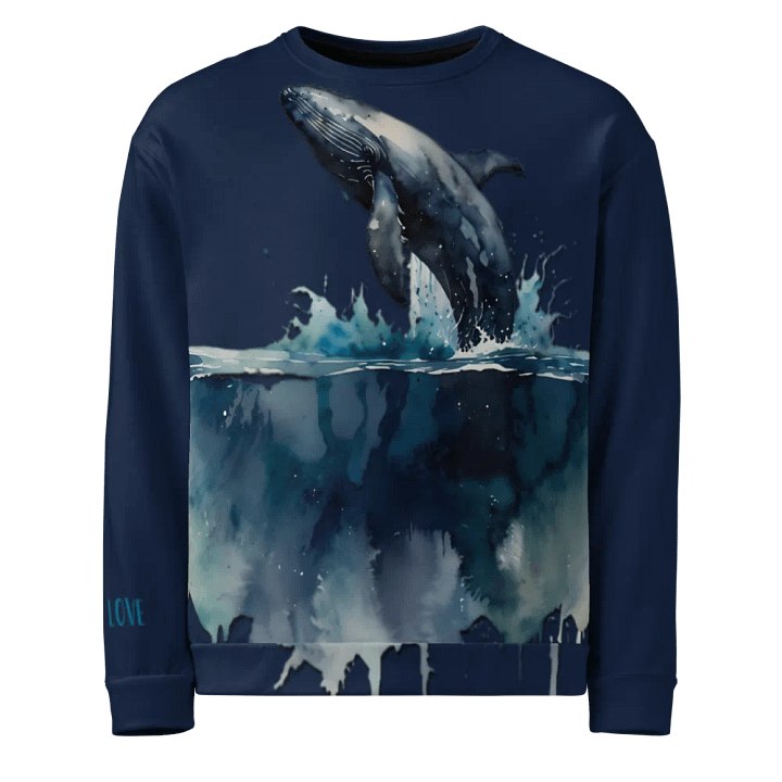 Whale's Elegance Unisex Sweatshirt product image (1)