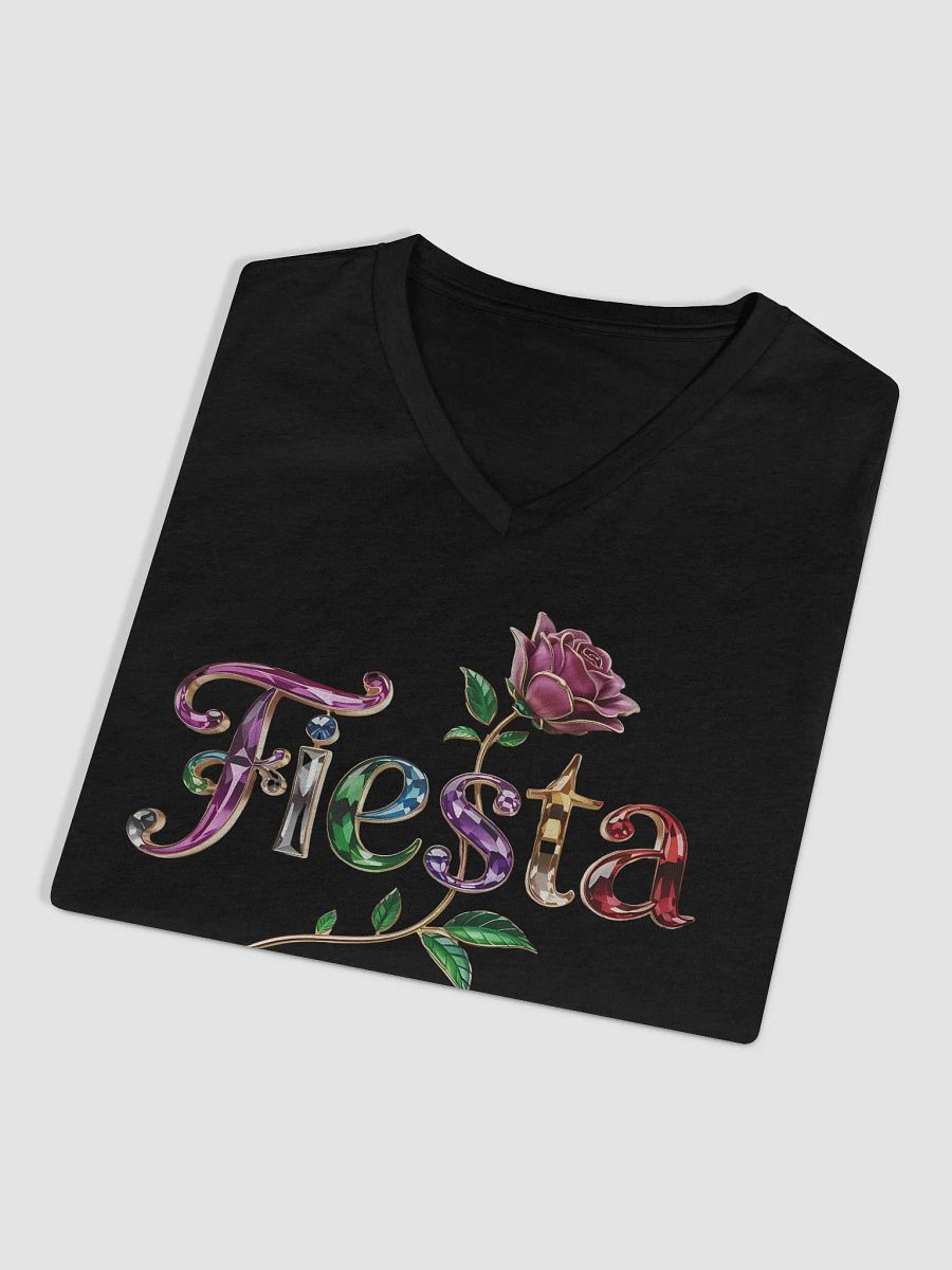 Fiesta Gemstone Rose V-Neck Tee product image (3)