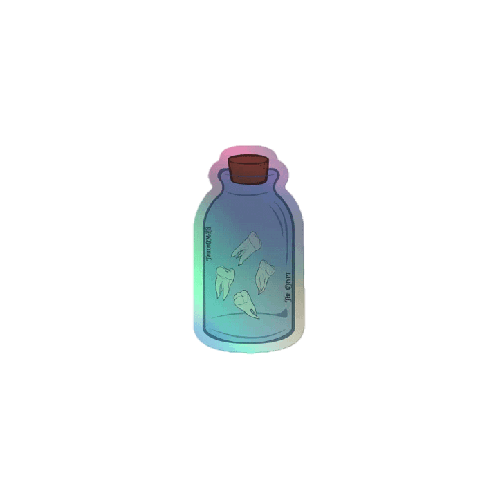 Teeth Jar! Holographic Sticker product image (1)