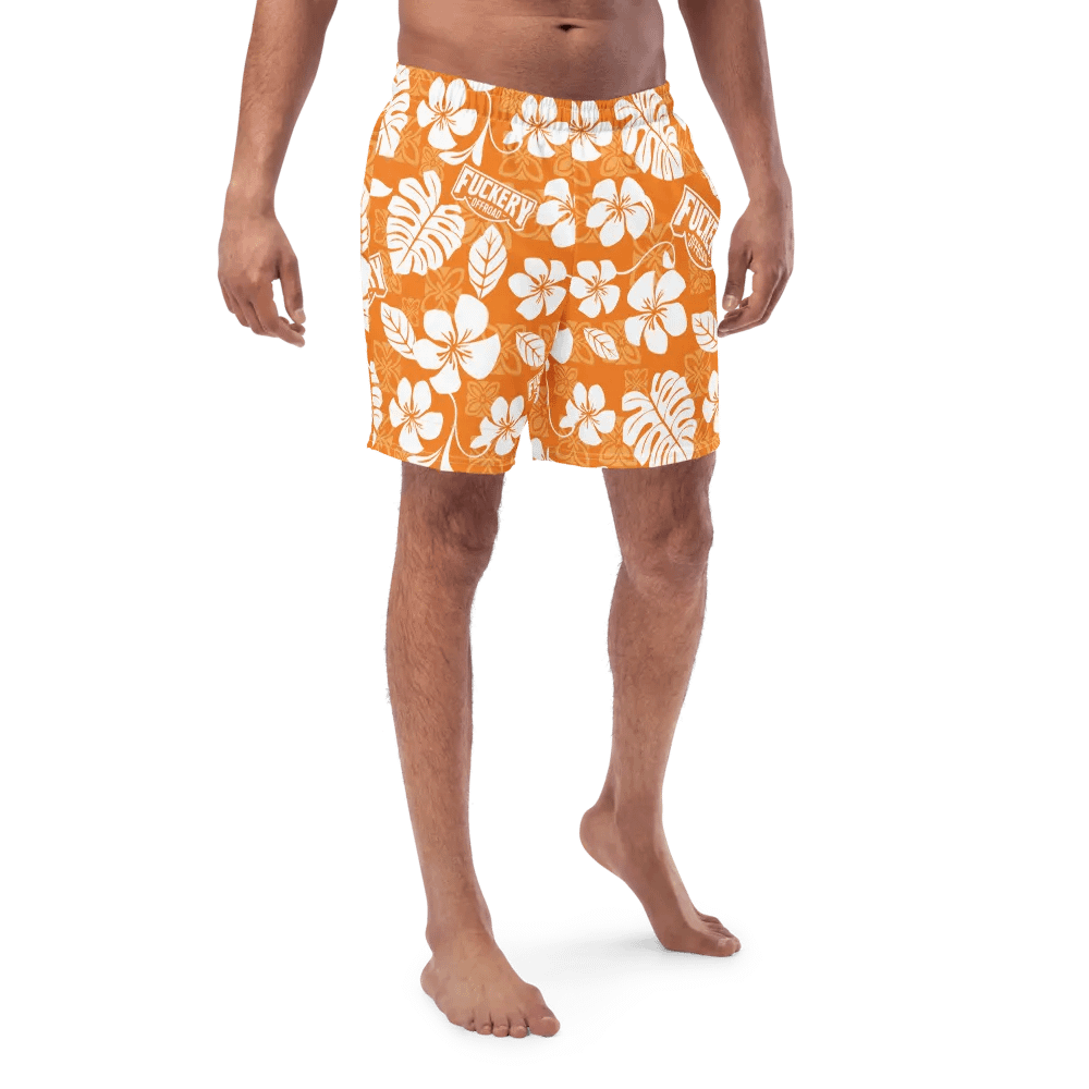 Fuckery Offroad Mens Hawaiian Shorts - Orange product image (4)