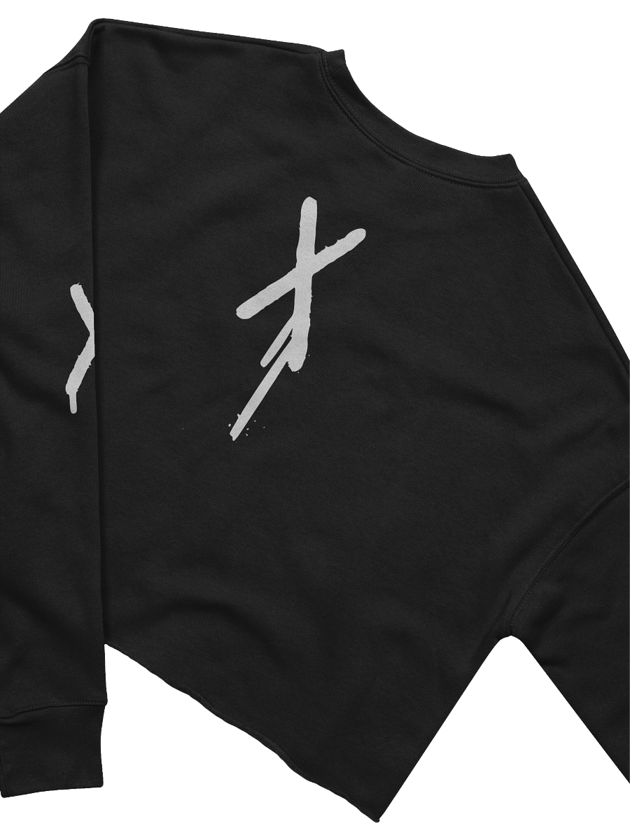 Graffiti Bear Long Sleeve Crop Sweater product image (4)