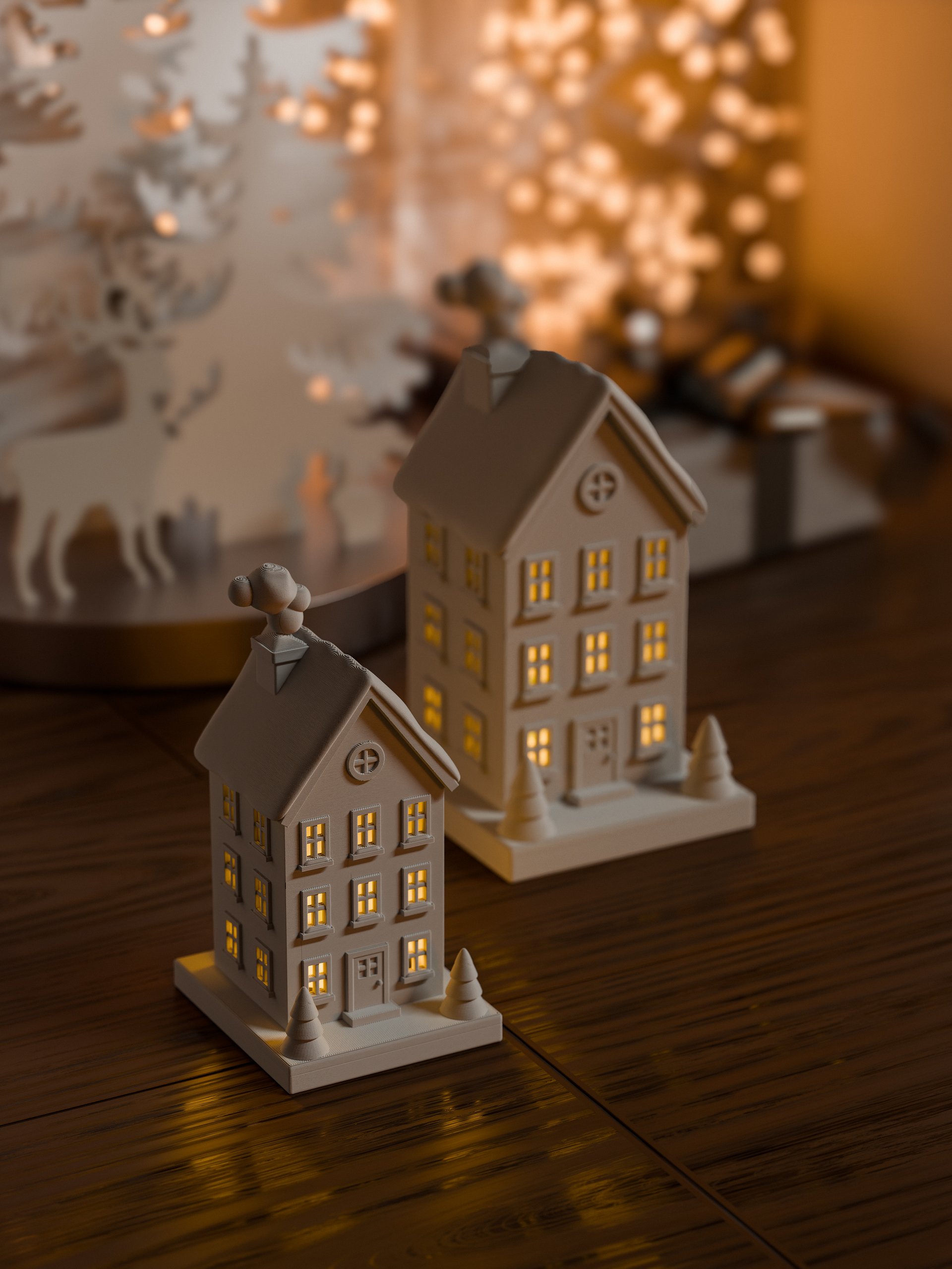 Xmas Tealight House product image (1)