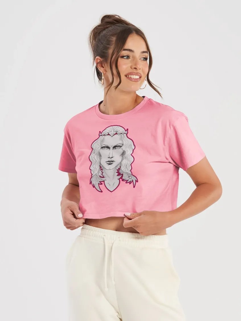 Prince Charming Rose Pink Line Women's Premium Crop Top product image (1)