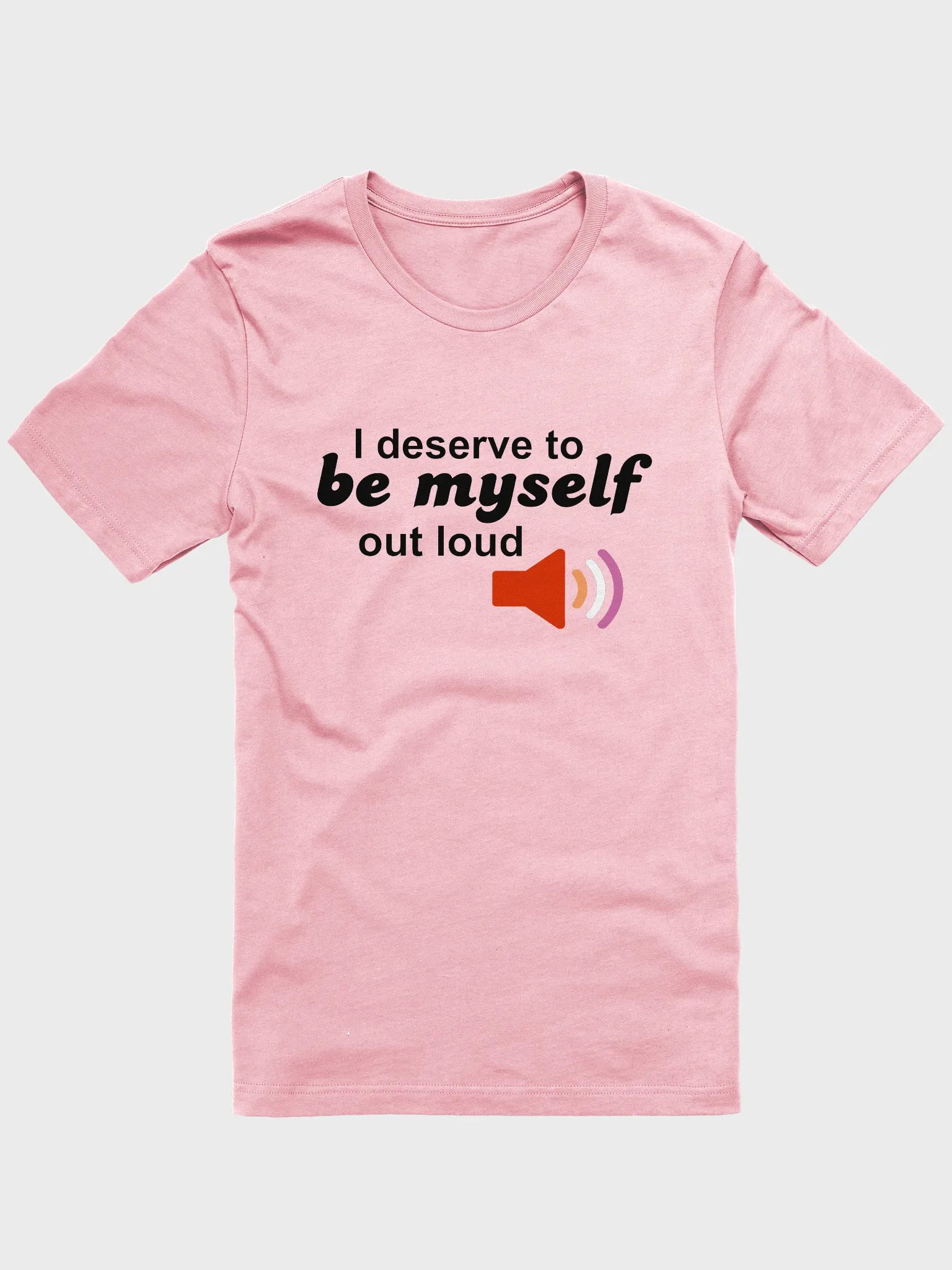 be myself out loud lesbian t-shirt product image (1)