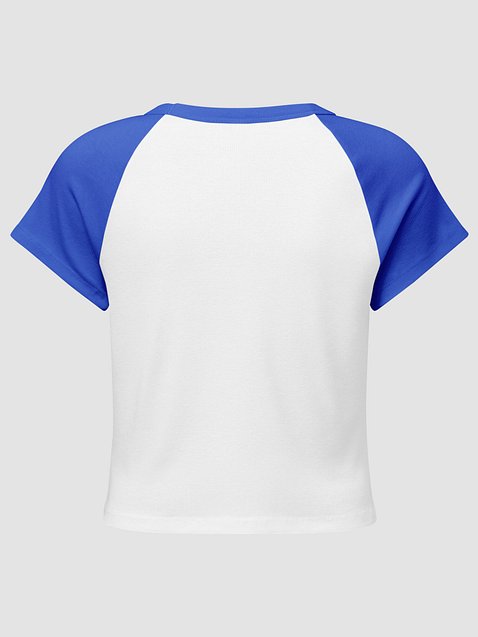Photo showing Bella+Canvas Women's Micro Rib Raglan Baby Tee