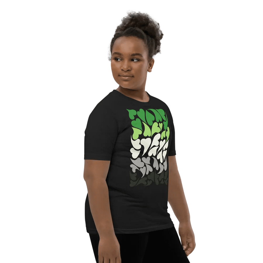 Nestled PRIDE Aromantic T-shirt (Youth) product image (15)