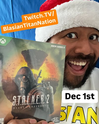 HO HO HO! I’m back! Starting Dec 1st I’ll be going B*LLS DEEP into #stalker2 I can’t wait! #foreverphysical #gaming #twitch #...