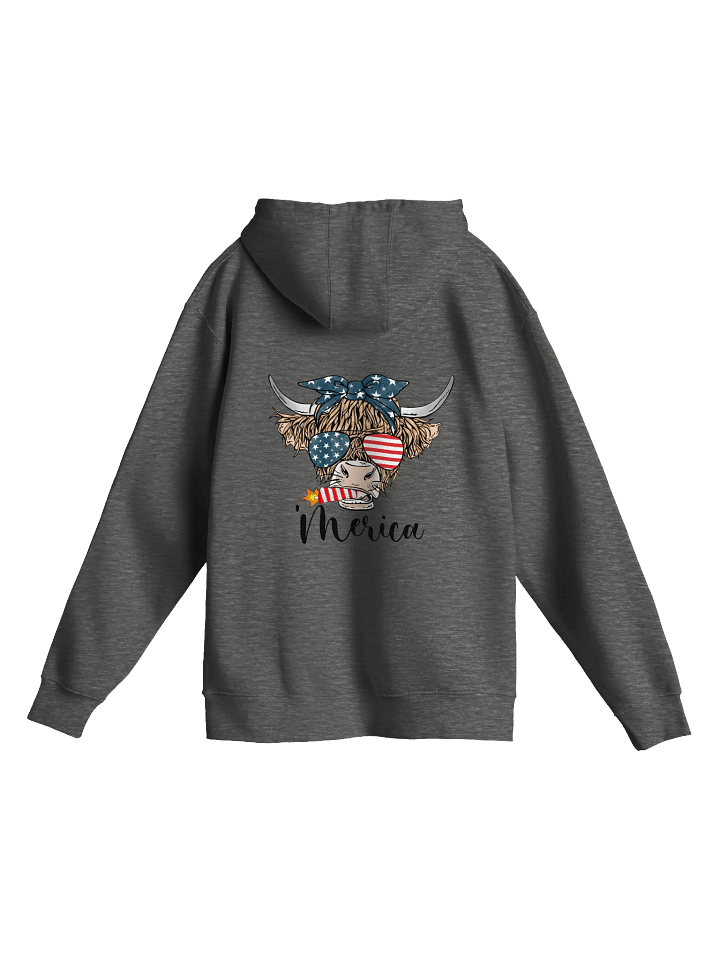 Mann Pyro Hoodie (Patriotic Cow) product image (2)