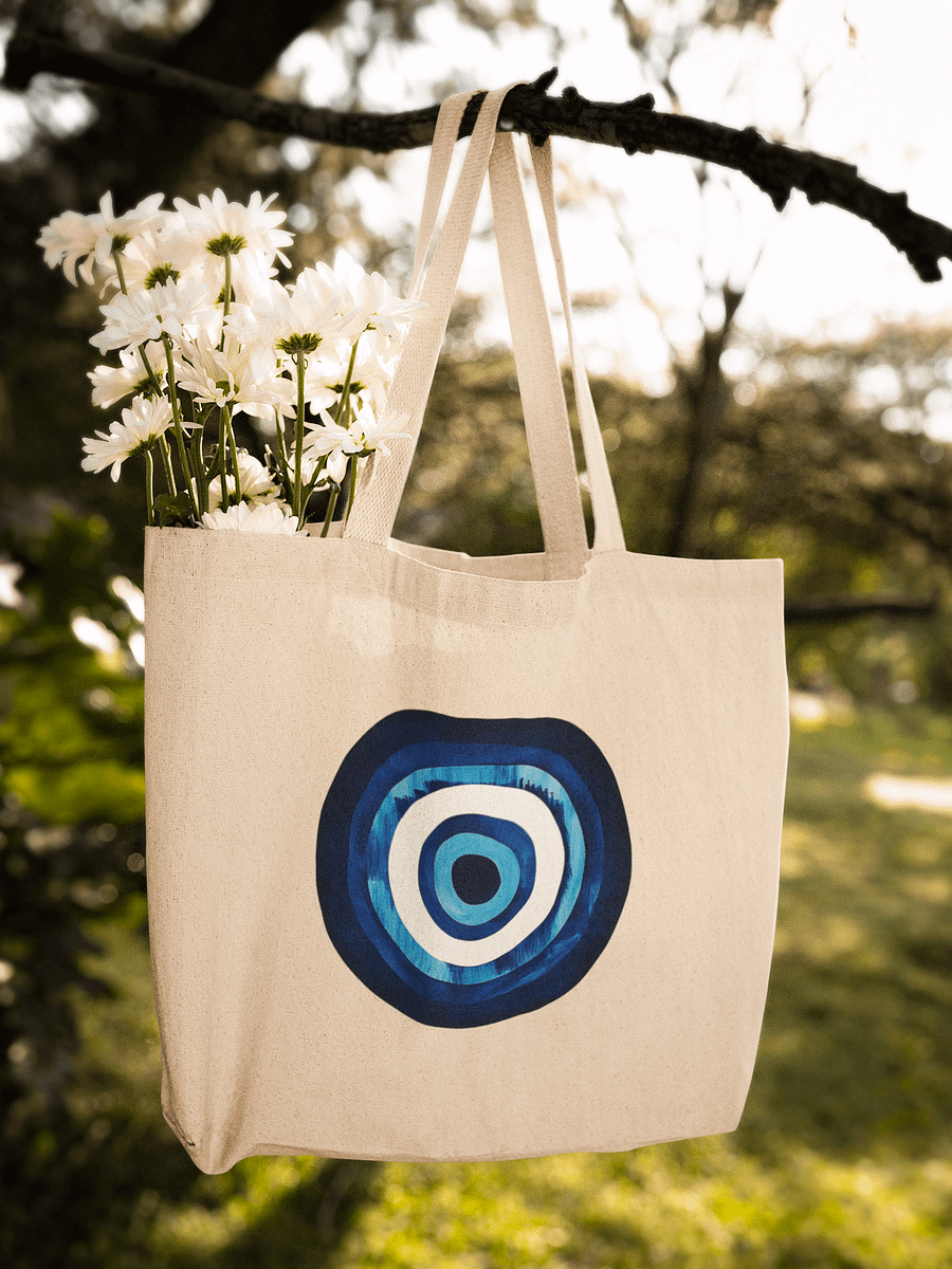 Blue Mati Organic Cotton Tote in Natural – Protection & Style in One product image (3)