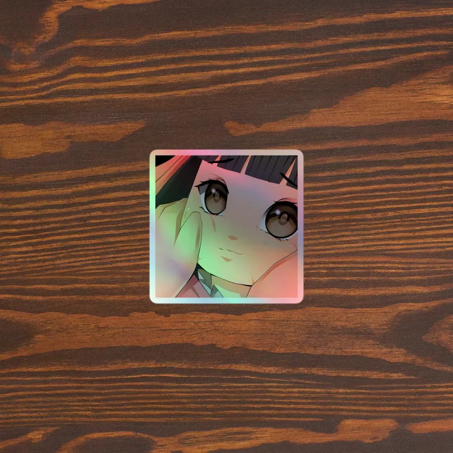 Bunny Feng Toast Cheek Squish Sticker (Holographic) product image (5)