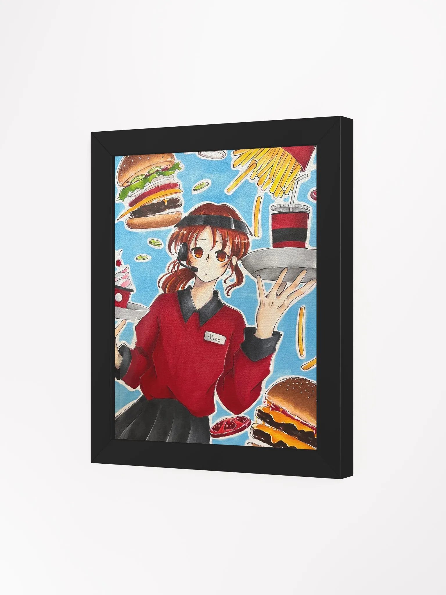 Alice at Work - Framed Matte Poster product image (2)