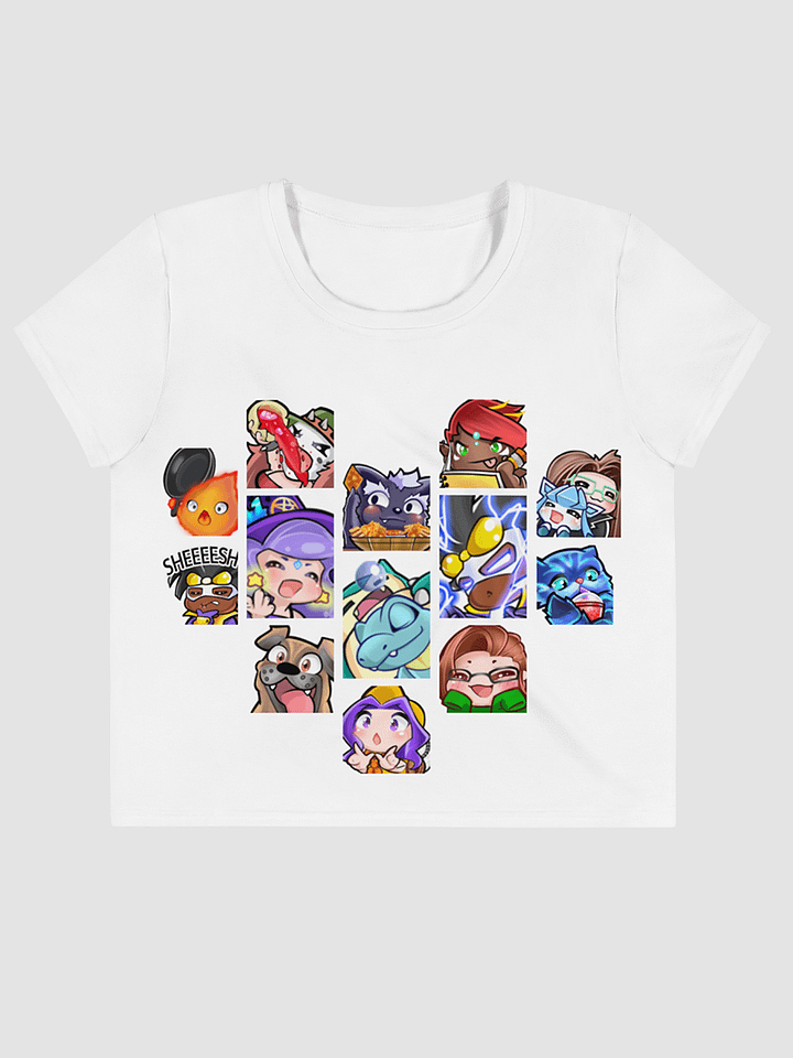 [Reziichu] All-Over Print Crop Tee product image (1)