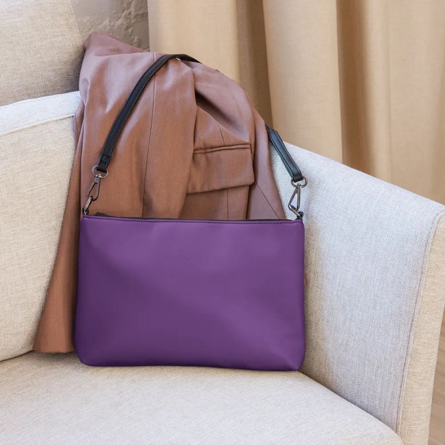 Purple Swirl Flip-Sided Faux Leather Crossbody Bag product image (12)