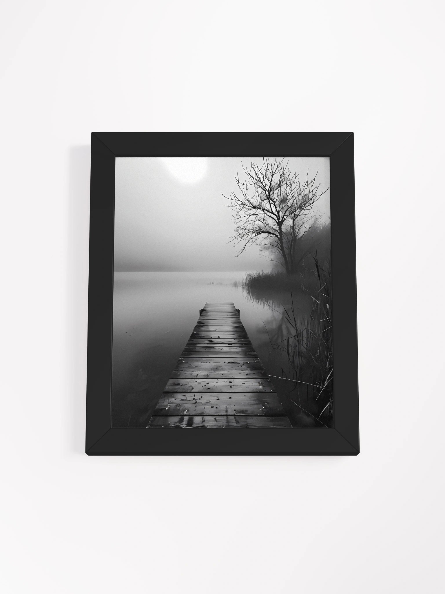 Tranquil Misty Lakeside Framed Poster product image (2)