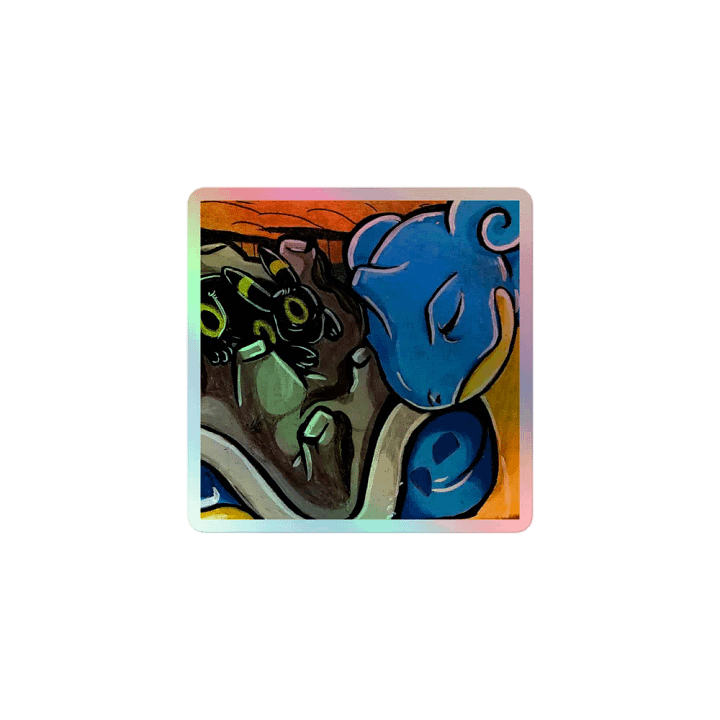 Lapras & Umbreon Holofoil Sticker product image (1)