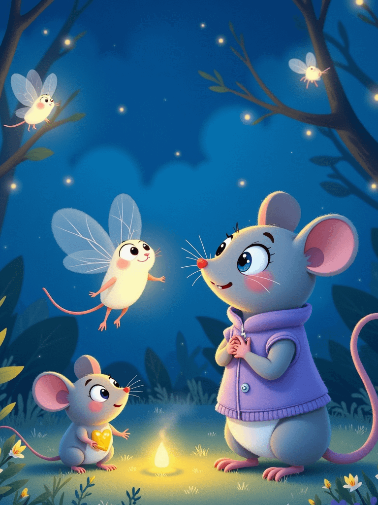 Milo the Moonlight Mouse | Kids Bedtime Story PDF | Preschool Fairy Tale Book | Toddler Ebook | Instant Digital Download (25 Pages) product image (8)