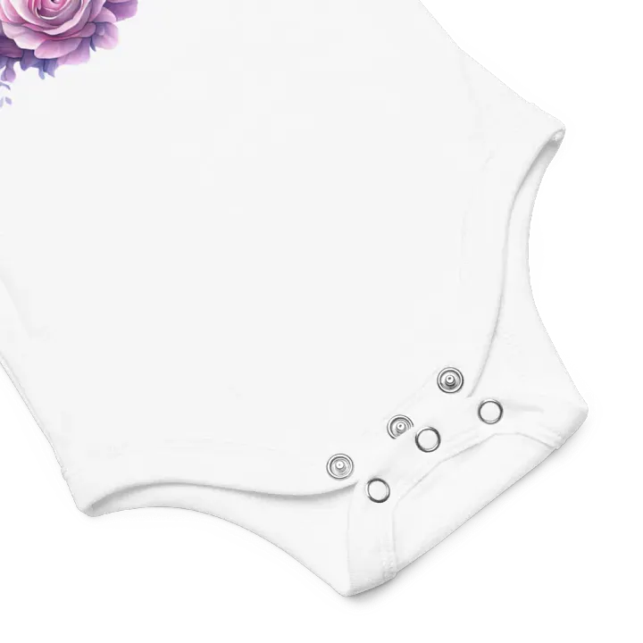 Baby Onesie With a Beautiful Baby Kitten Pink Roses product image (2)