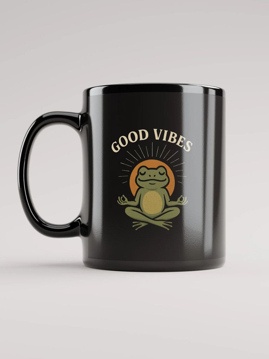 Good Vibes Black Glossy Mug product image (11)