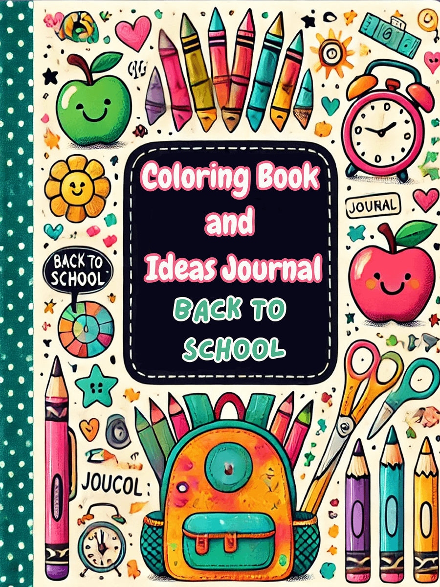 Back to School Coloring Journal product image (1)