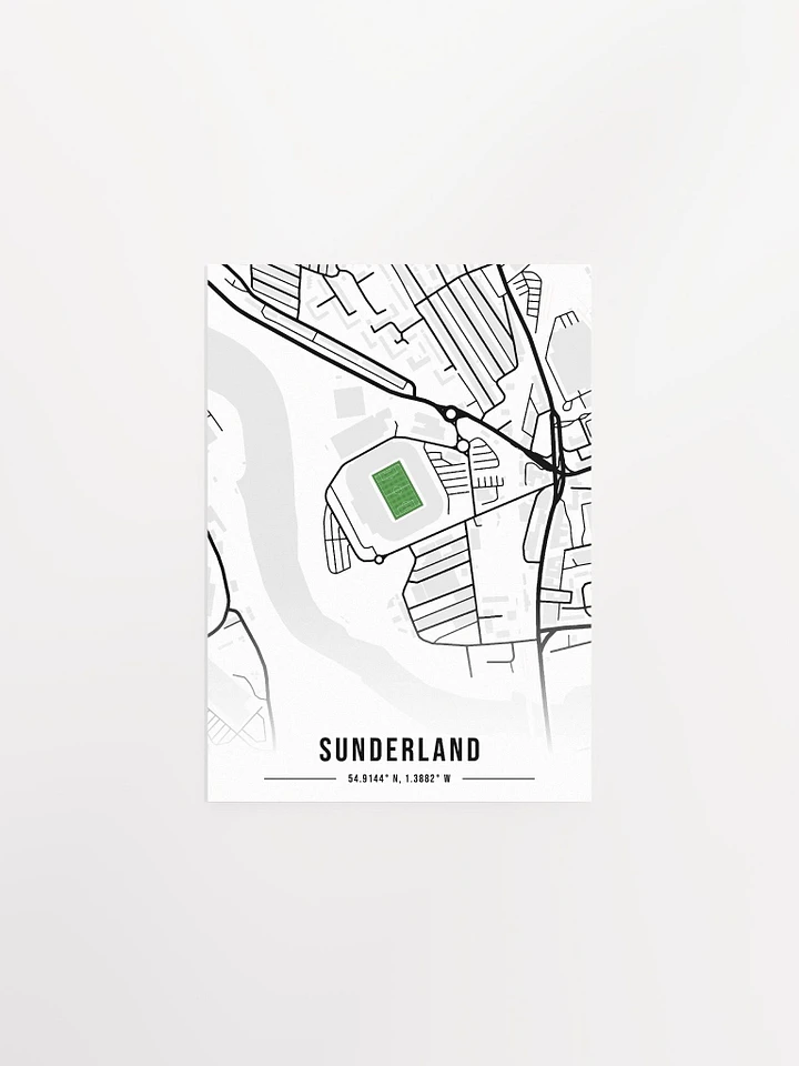 Sunderland Stadium Map Design Poster product image (4)