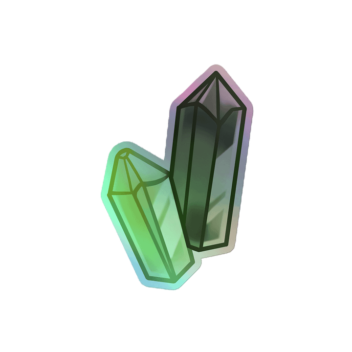 Crystals Holographic Sticker product image (2)