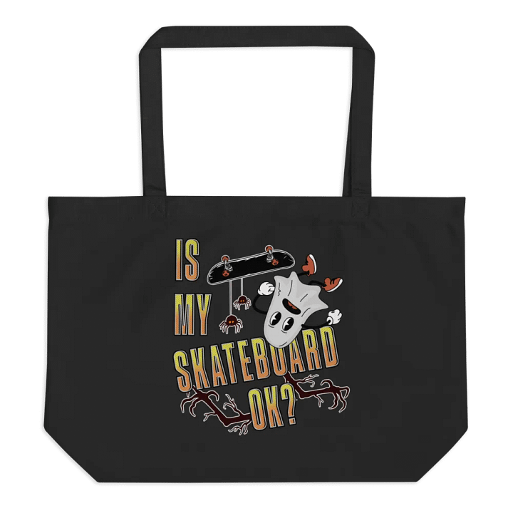 Is My Skateboard Ok? Ghost Spooky Tote Bag product image (1)