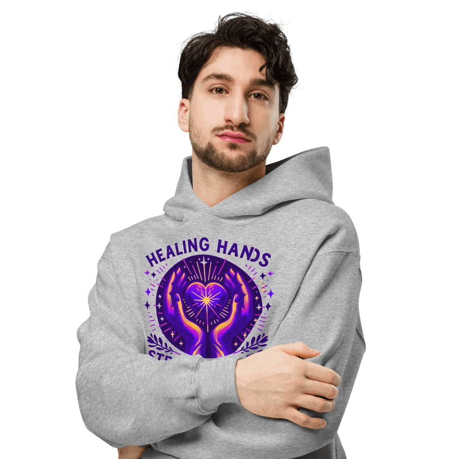 Radiant Healing Hands Unisex Hoodie product image (6)
