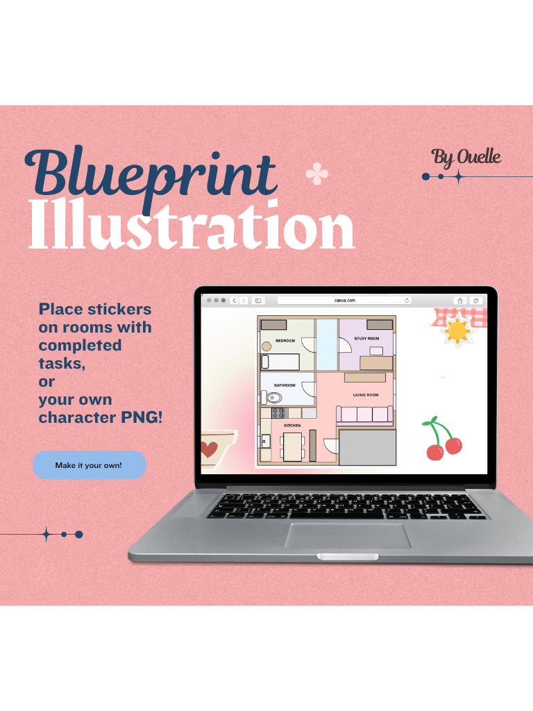 Petals style - Routine Blueprint: Automate Your Habits - Daily Task Planner (PDF & Template) product image (3)